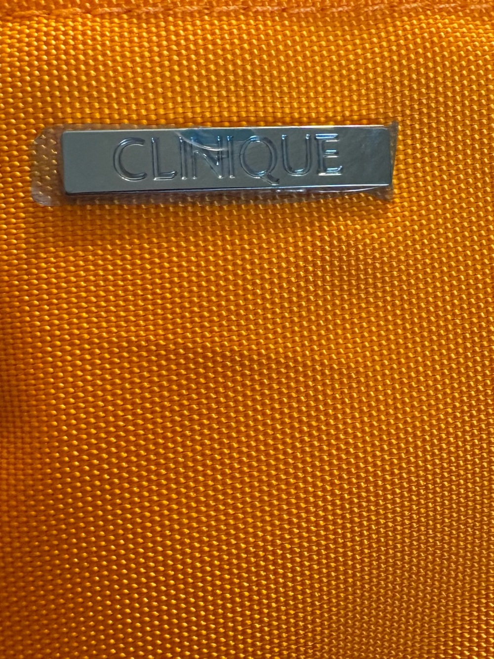 Clinique Coral and Orange Nylon Tote - Picture 5 of 6